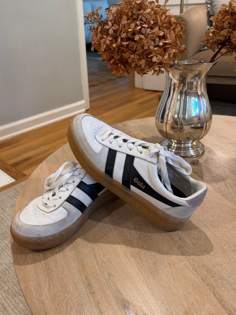 Gola Grandslam Sneakers in Black and Chalk